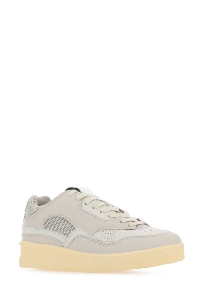 Grey canvas and rubber Basket sneakers - Image 2