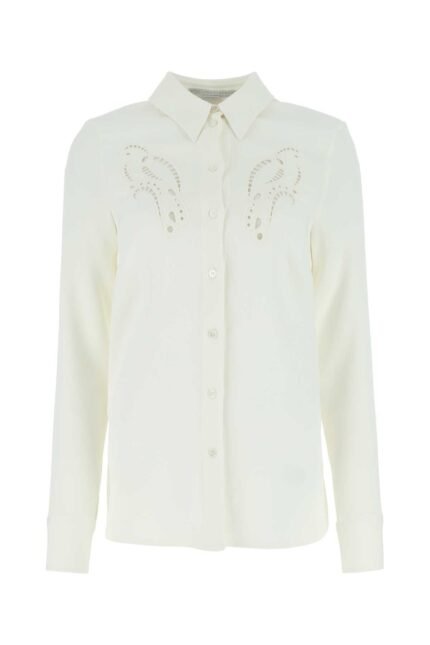 Ivory stretch viscose shirt