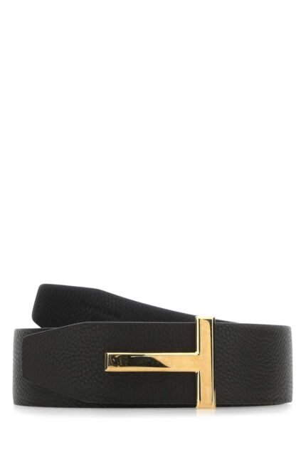 Dark brown leather belt
