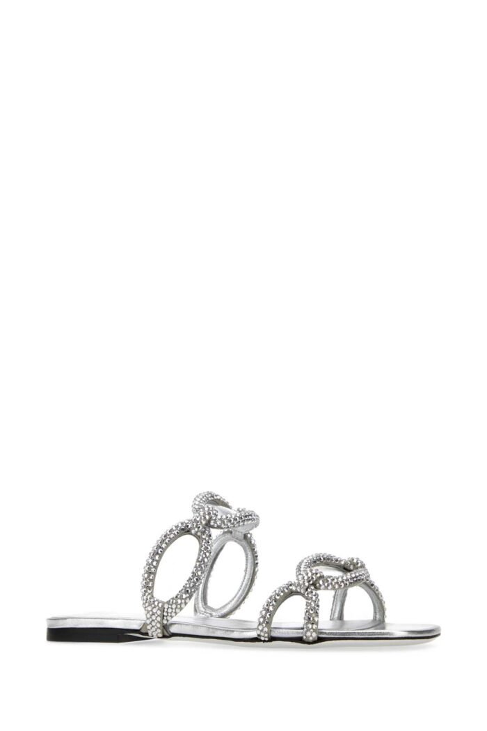 Silver rhinestones Valentino Garavani Chain 1967 slippers - Image 2