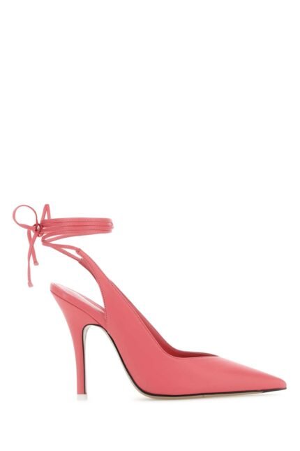 Pink leather Venus pumps