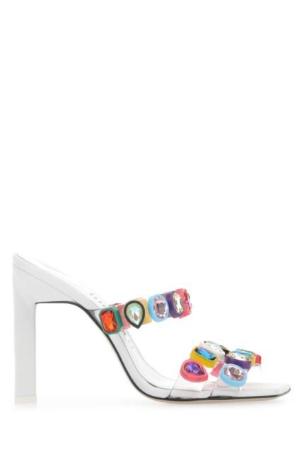 Embellished PVC Nanci mules