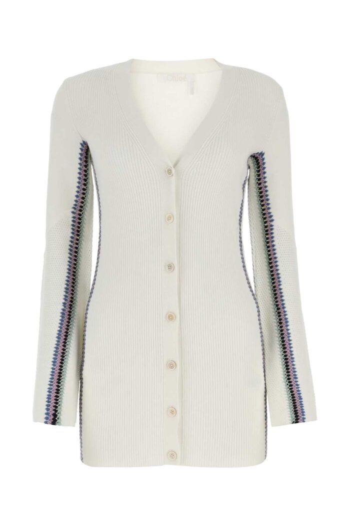 Ivory wool cardigan - Image 1