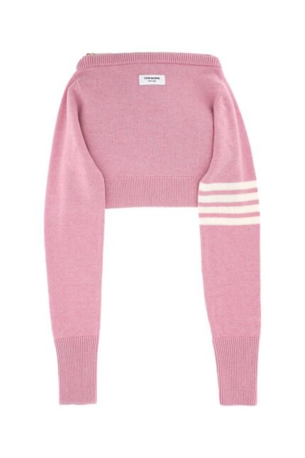 Pink wool clutch