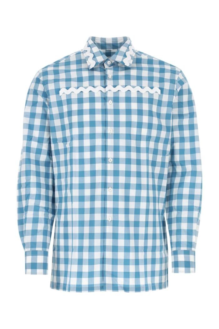 Embroidered poplin shirt - Image 1