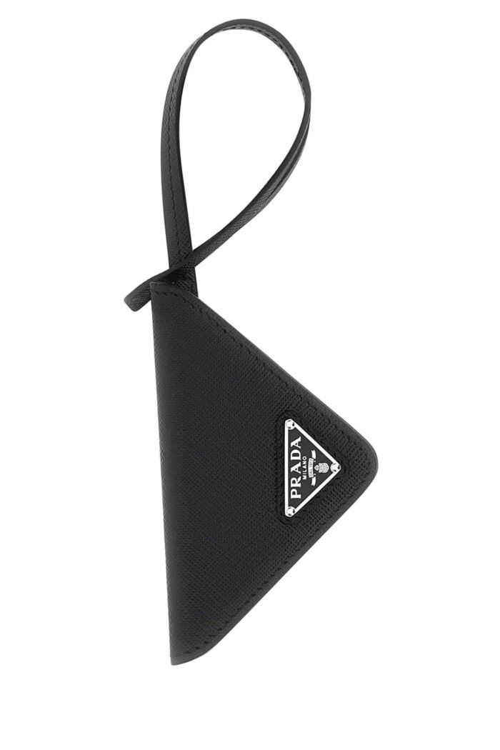 Black leather name tag - Image 1
