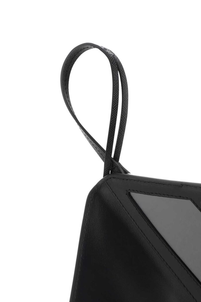Black leather name tag - Image 3