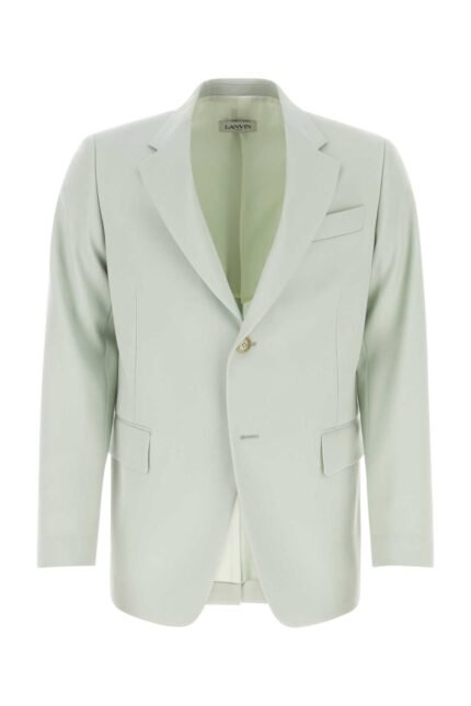 Mint green wool blazer