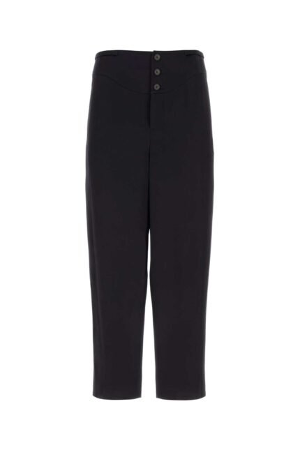 Midnight blue crepe satin pant