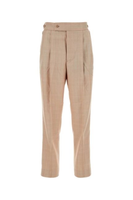 Embroidered polyester blend pant