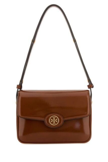 Caramel leather Robinson shoulder bag