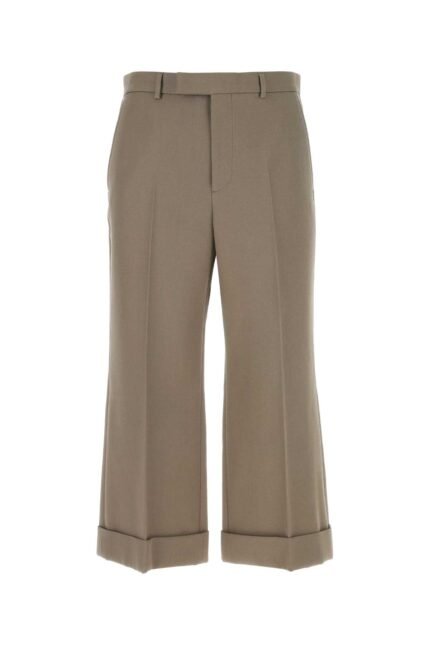 Mud wool cropped cut pant