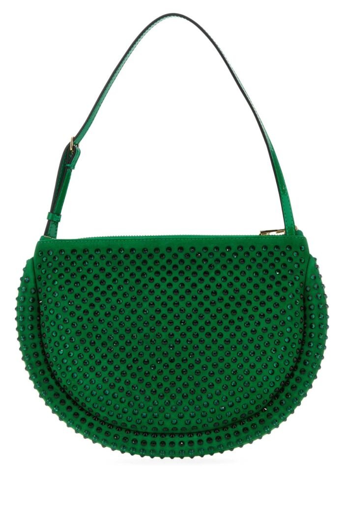 Green suede Bumper-Moon shoulder bag - Image 3