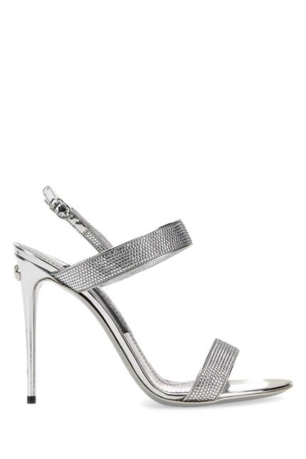 Embellished satin Keira sandals
