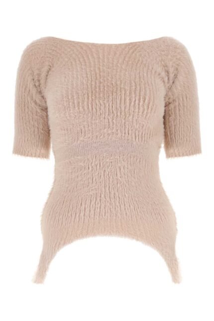 Powder pink nylon top