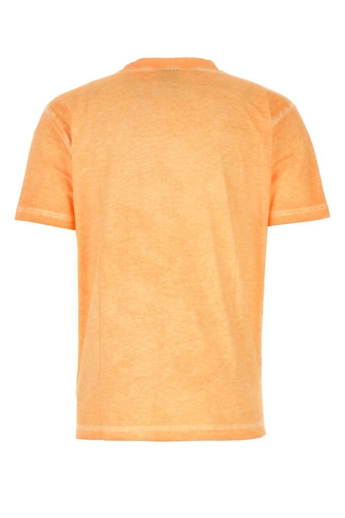 Melange orange cotton t-shirt - Image 2