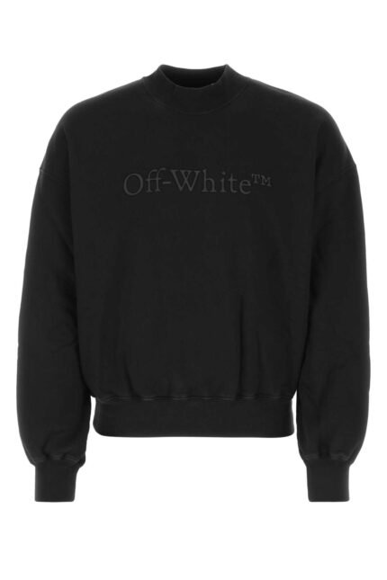 Black cotton sweatshirt