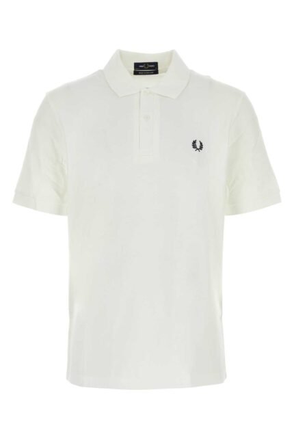 White piquet polo shirt