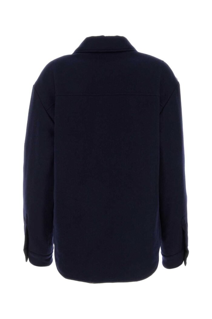 Navy blue felt shirt - Image 2