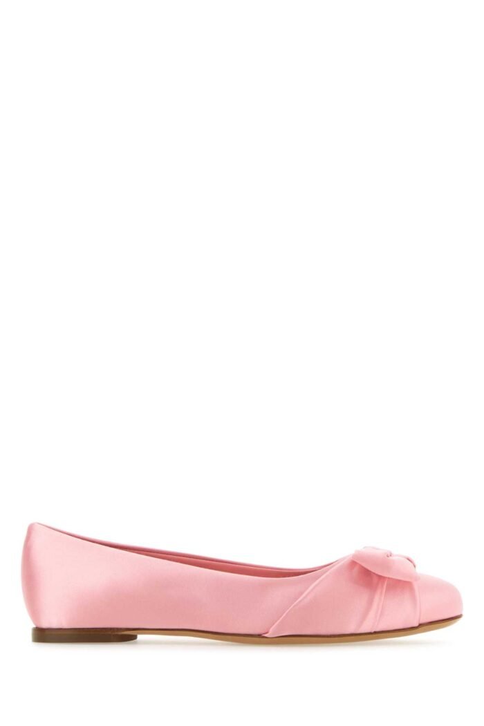 Pink satin Varina ballerinas - Image 1