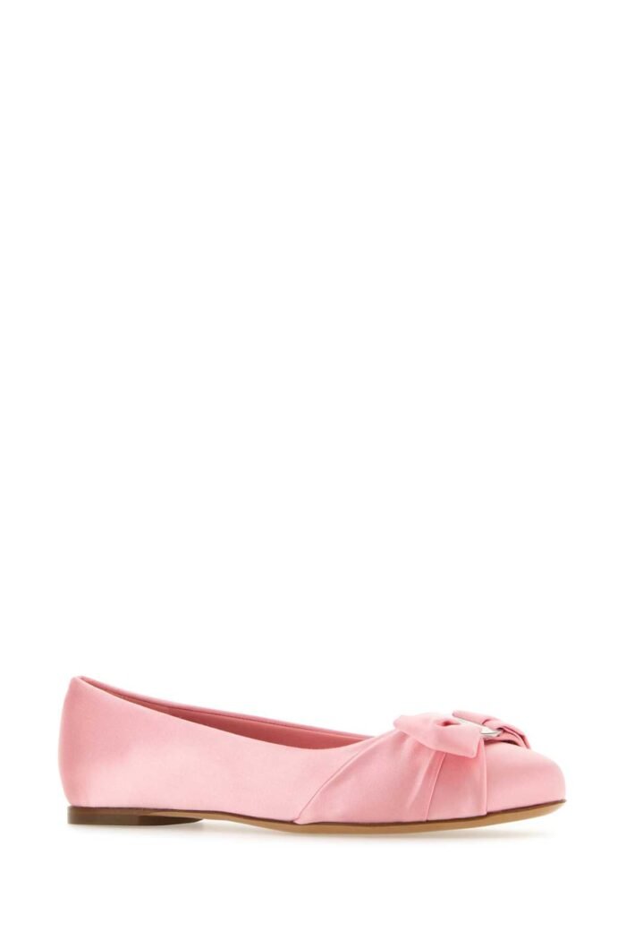 Pink satin Varina ballerinas - Image 2