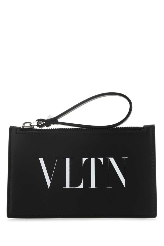 Black leather card holder - Image 1
