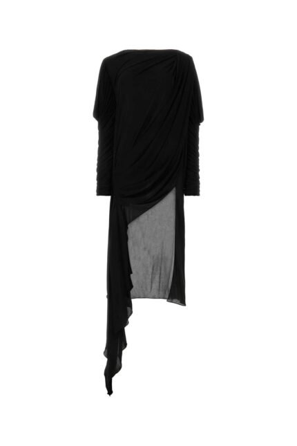 Black crepe dress