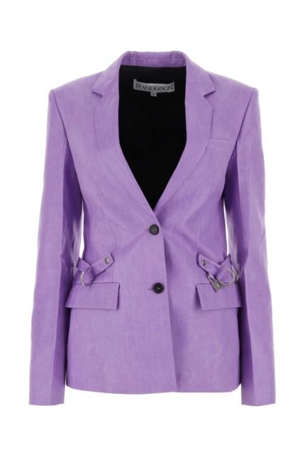Light purple jacquard blazer