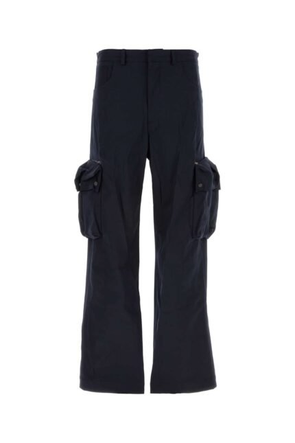 Midnight blue stretch cotton cargo pant