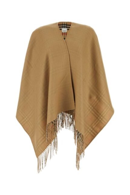 Camel wool cape