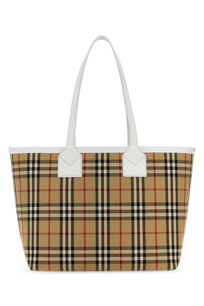 Embroidered canvas London shopping bag - Image 1