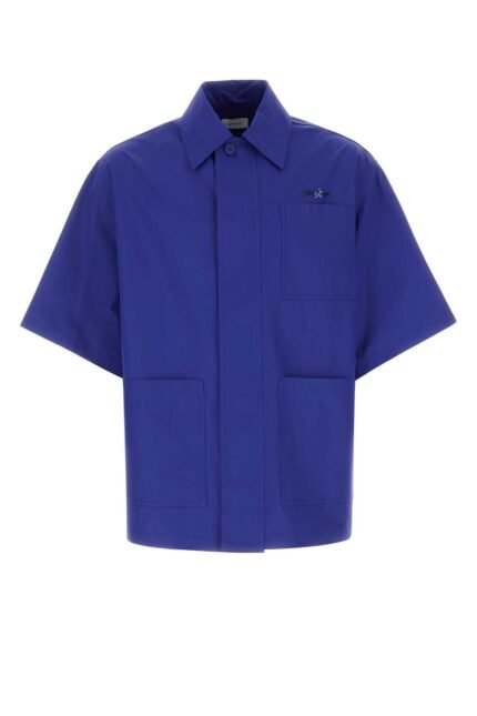 Blue cotton oversize shirt