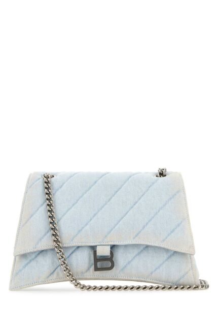 Light-blue denim Crush M shoulder bag
