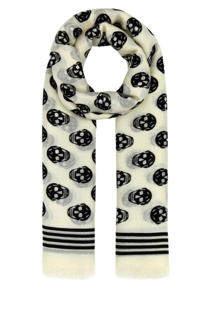 Printed wool scarf - Image 1
