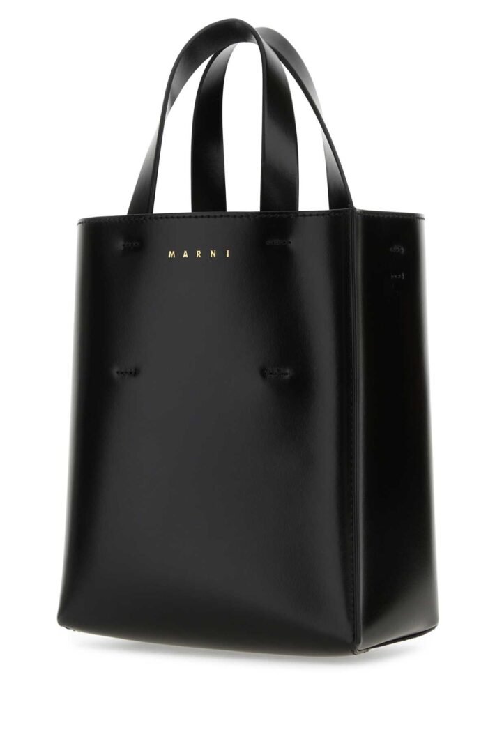 Black leather mini Museo handbag - Image 2