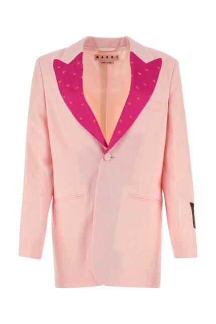 Light pink wool blazer