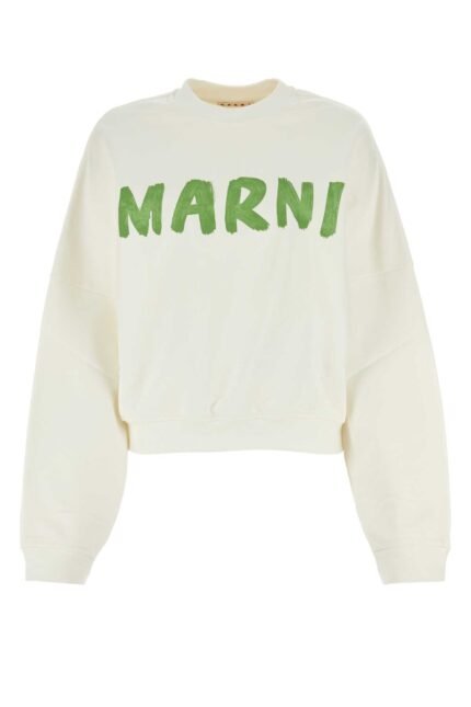 White cotton sweatshirt