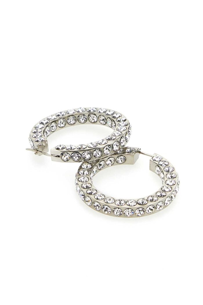 Embellished metal big Jaheel earrings - Image 2