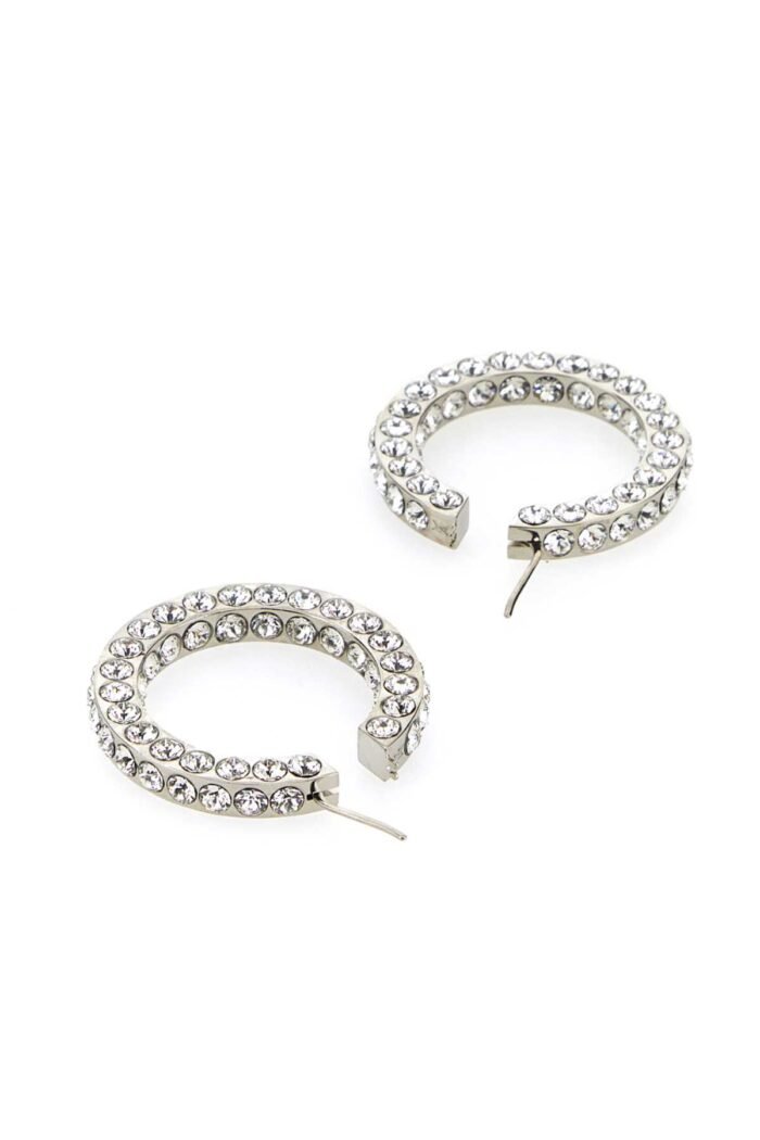 Embellished metal big Jaheel earrings - Image 3