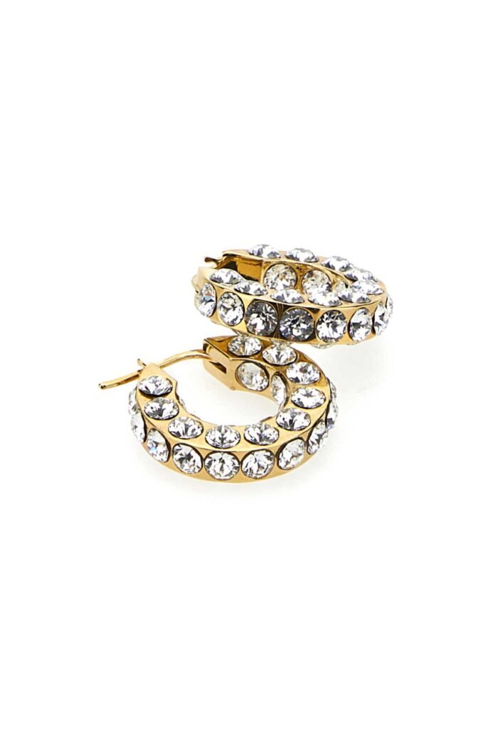 Embellished metal small Jaheel earrings - Image 2