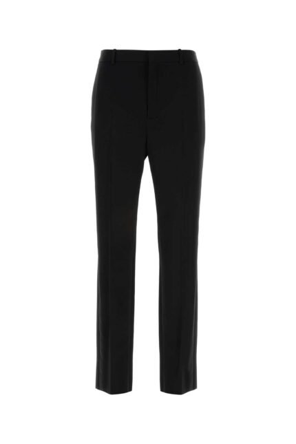 Black wool pant