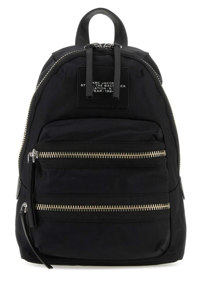 Black nylon The Biker Medium backpack - Image 1
