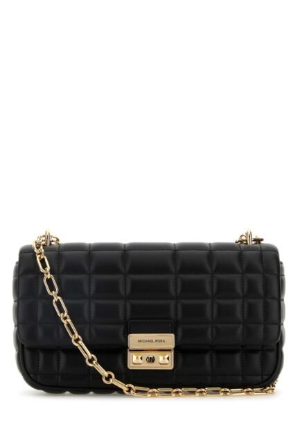 Black leather small Tribeca shoulder bag