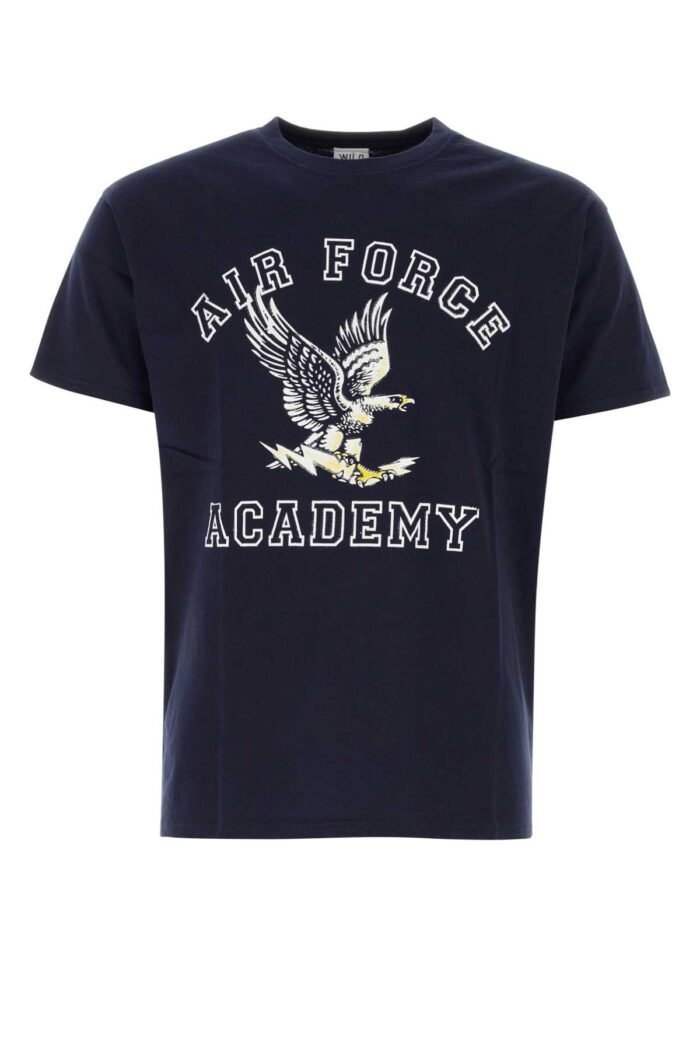 Midnight blue cotton t-shirt - Image 1