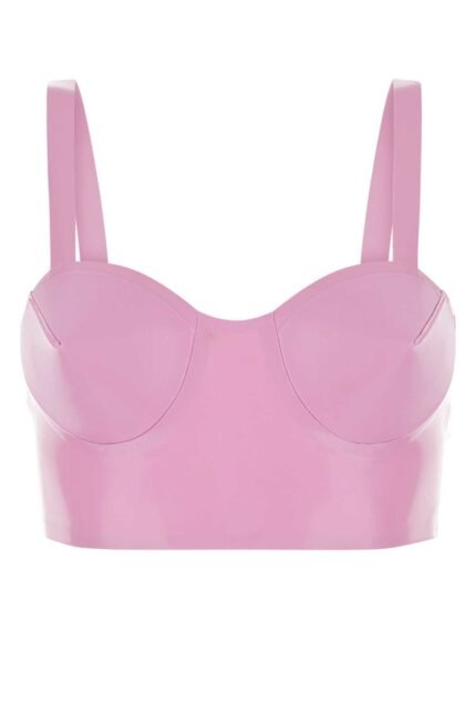 Prink rubber crop-top