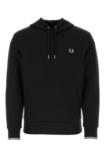 Black cotton sweatshirt