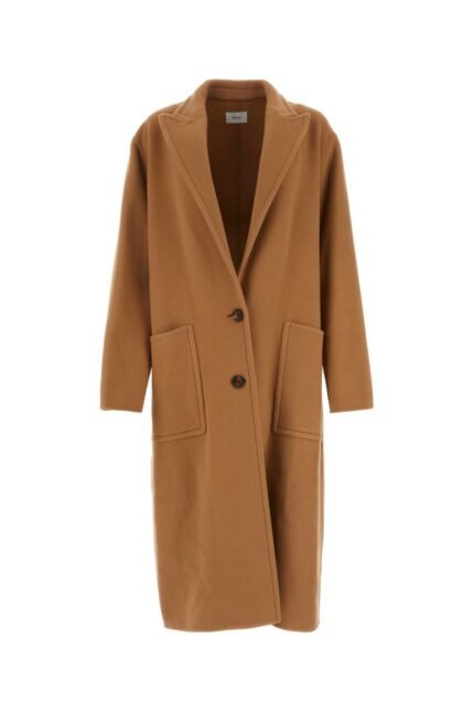 Caramel wool blend coat