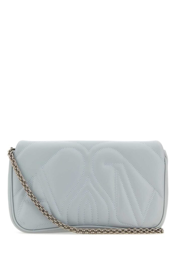 Powder blue leather small Seal shoulder bag - Image 3