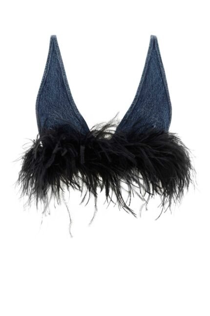 Denim crop top