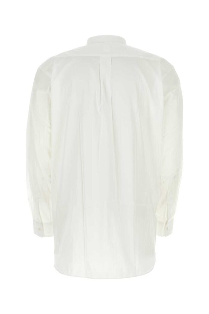 White poplin Comme Des GarÃ§ons Play X Lacoste shirt - Image 2